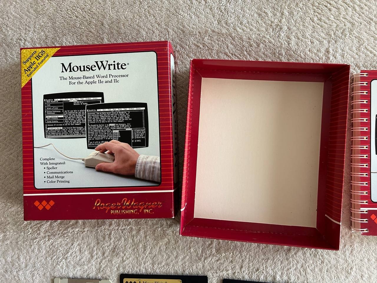 Macintosh MouseWrite Word Processor for Apple IIc IIGS IIe. Software 1985-86 #2