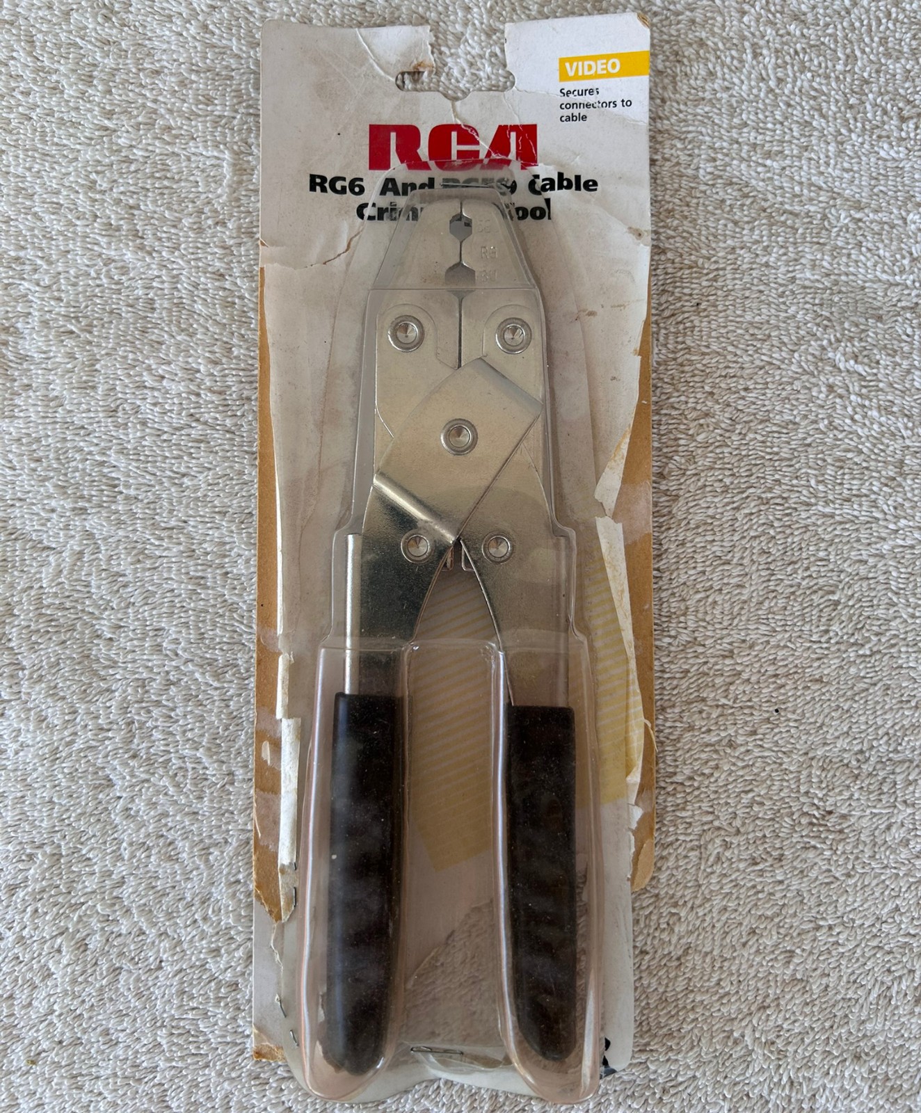 Vintage New RCA RG6 and RG59 Cable Crimping Tool