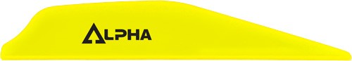 Bohning 101061NY28 Alpha AR 1250 Vanes 2.8" Neon Yellow 36 Pack