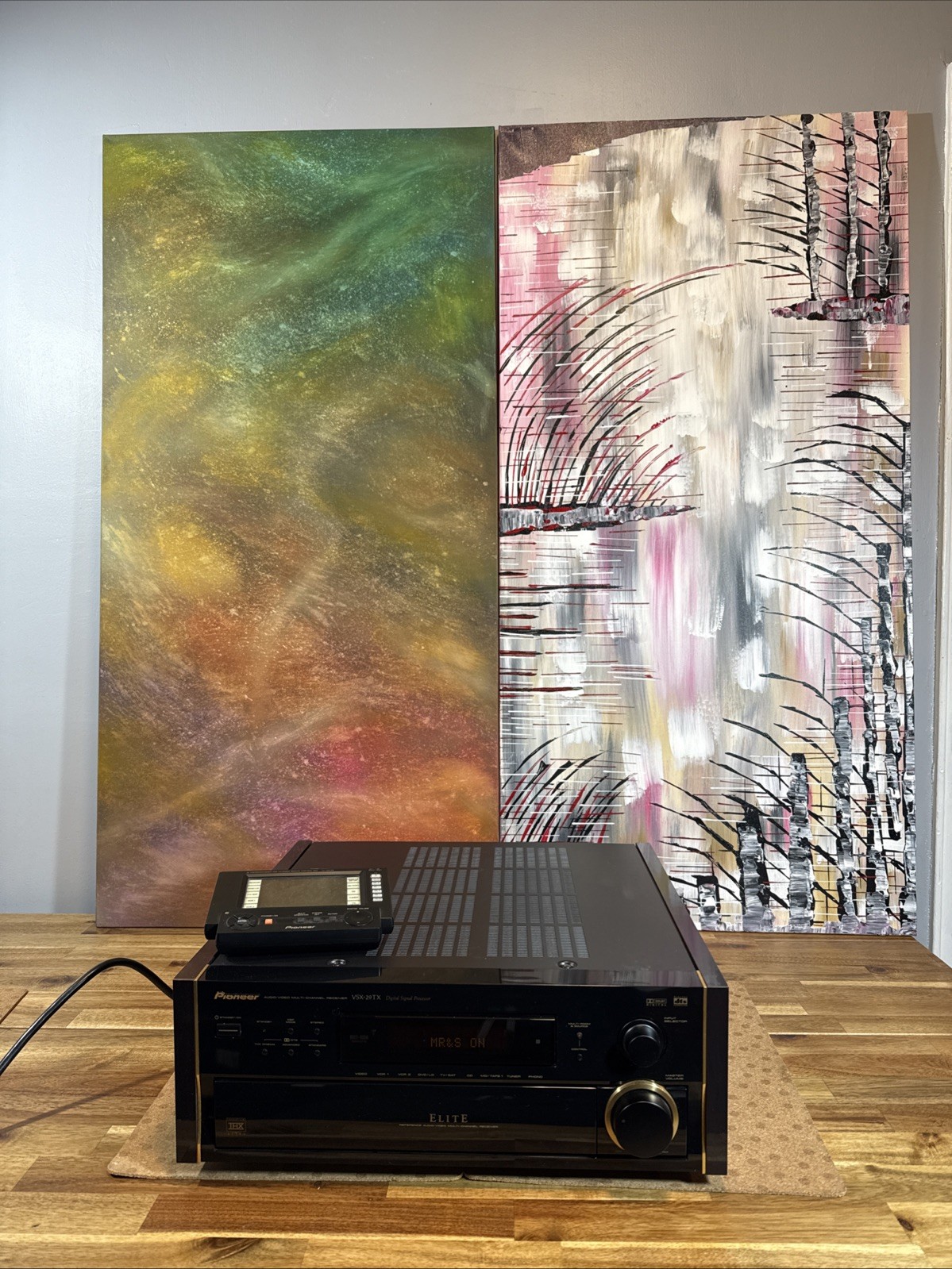Pioneer Vsx29 Tx Receiver Home Theater Amplifier Wooden Side Audiophile Video