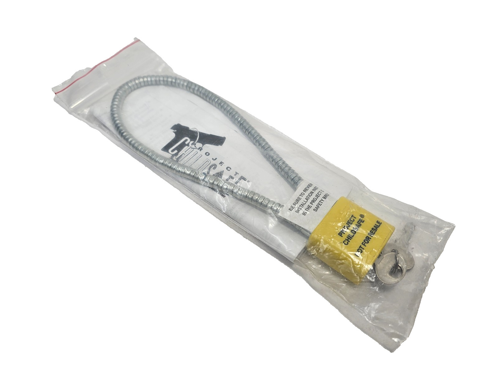 Project Childsafe Gun Lock with Cable Padlock and 2 Keys NEW