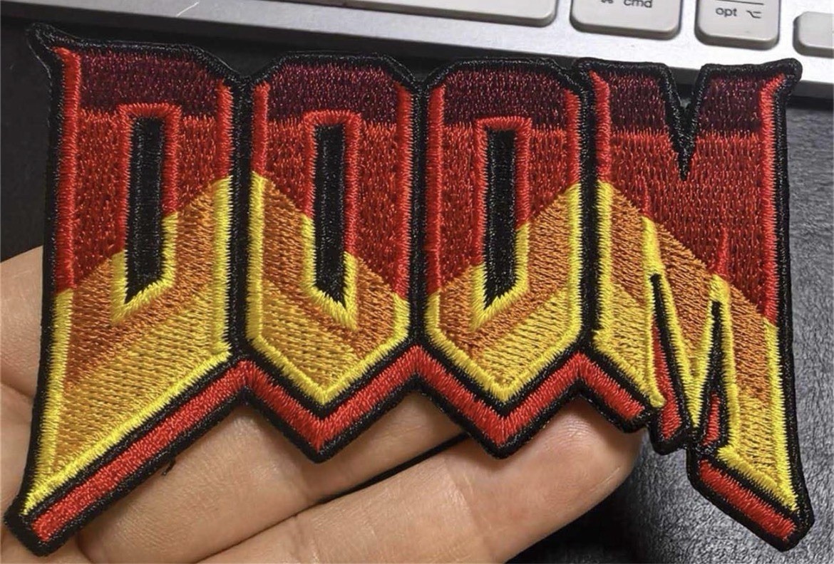 DOOM PATCH - RED AND BLACK - 3.5” X 2.25” - GAME164