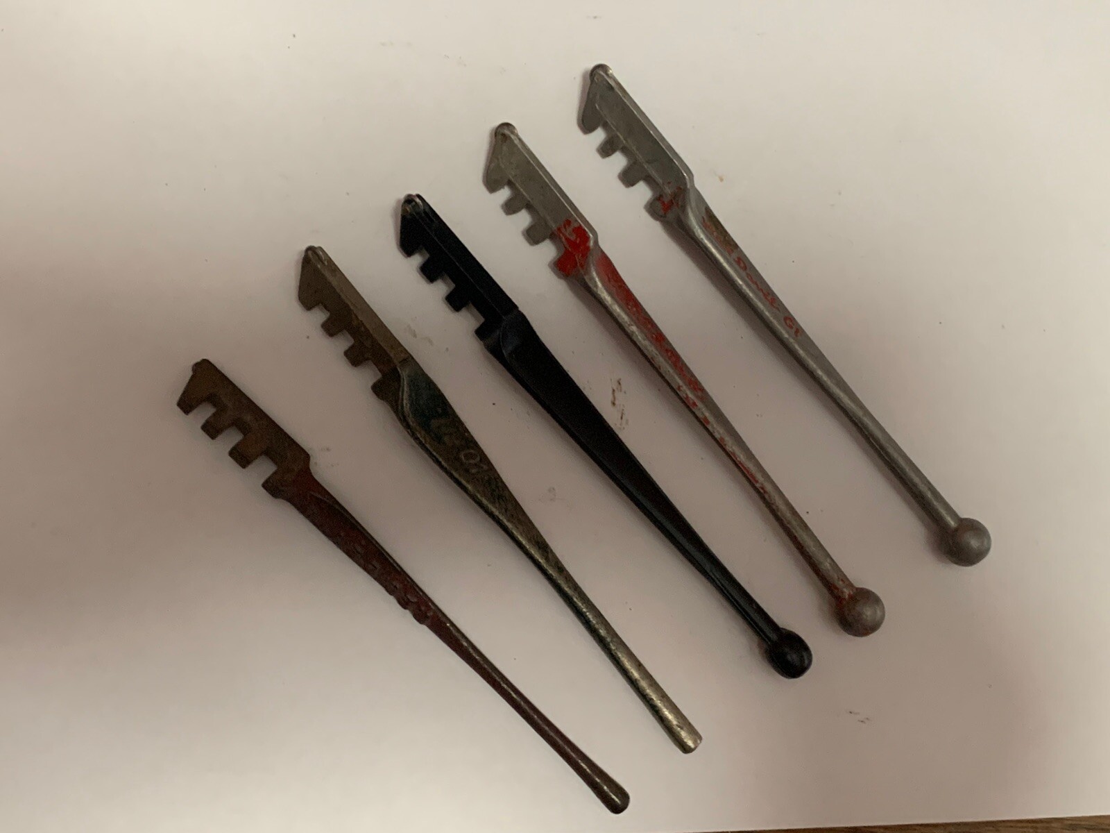 Vintage Glass Cutters Cutter Lot Of 5 Red Devil Fletcher Made In USA Breaker
