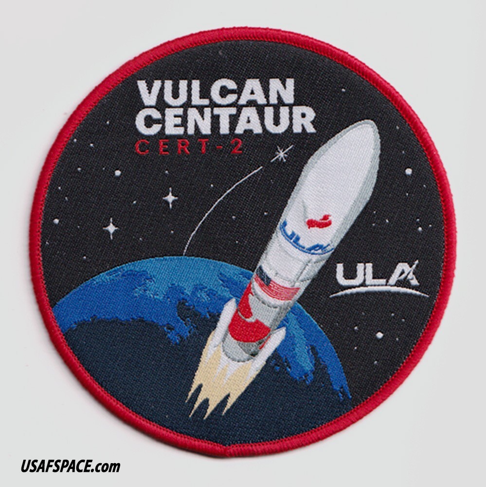 Authentic VULCAN CENTAUR CERT- 2- ULA -ASTROBOTIC CELESTIS-NASA USSF SPACE PATCH