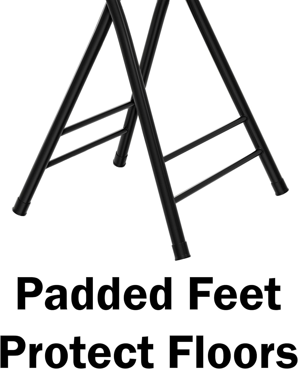 Lavish Home Folding Stool - Backless 24-Inch Stool with 225Lb Capacity for Ki...