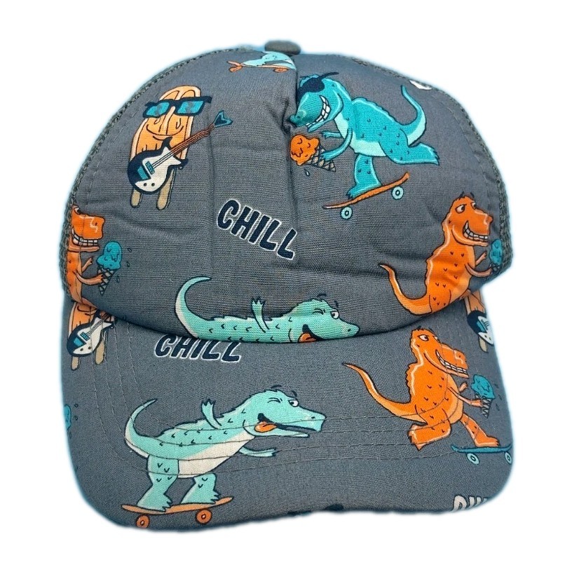 NEW! 365 Kids From Garanimals Kids Dinosaur Hat Blue/Gray Adjustable Closure