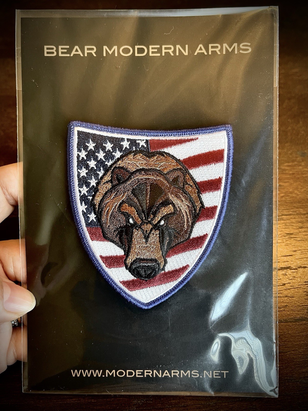 Grizzly Bear Modern Arms Morale Patch, Embroidered