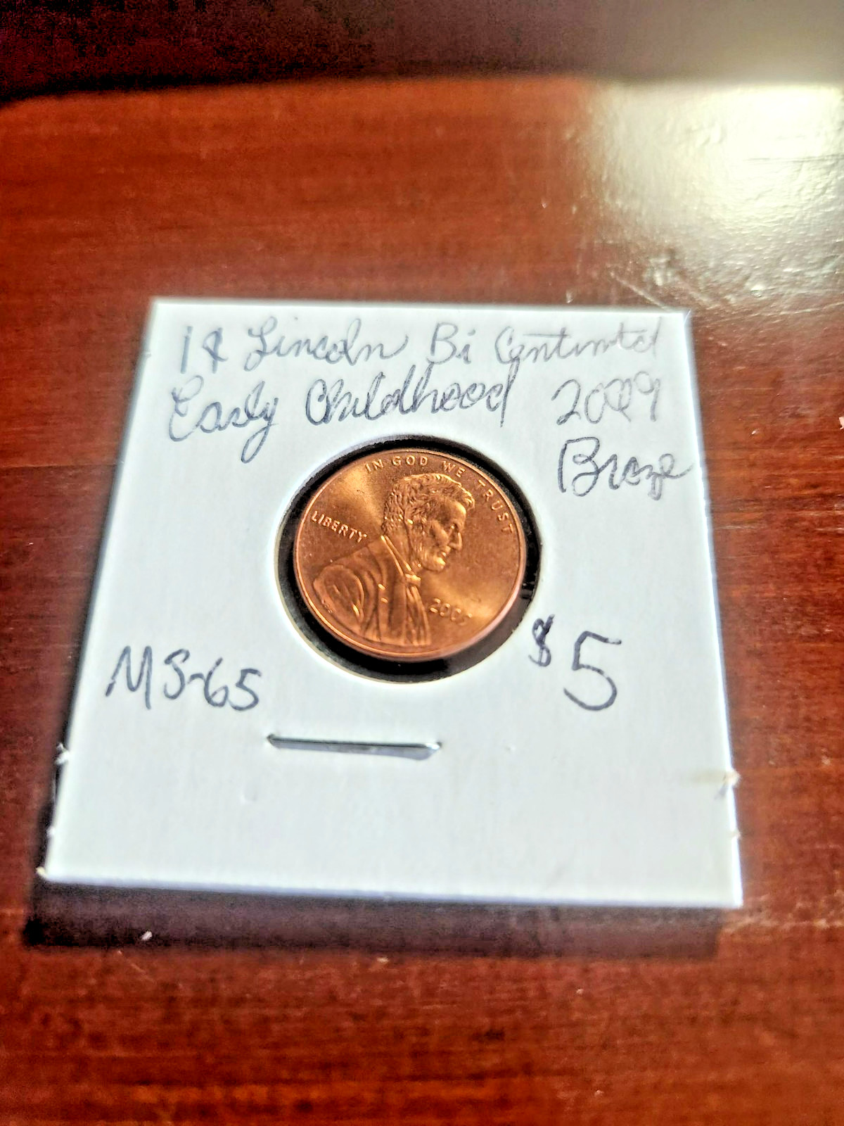 1C Lincoln Bicentennial 2009 Early Childhood MS 65