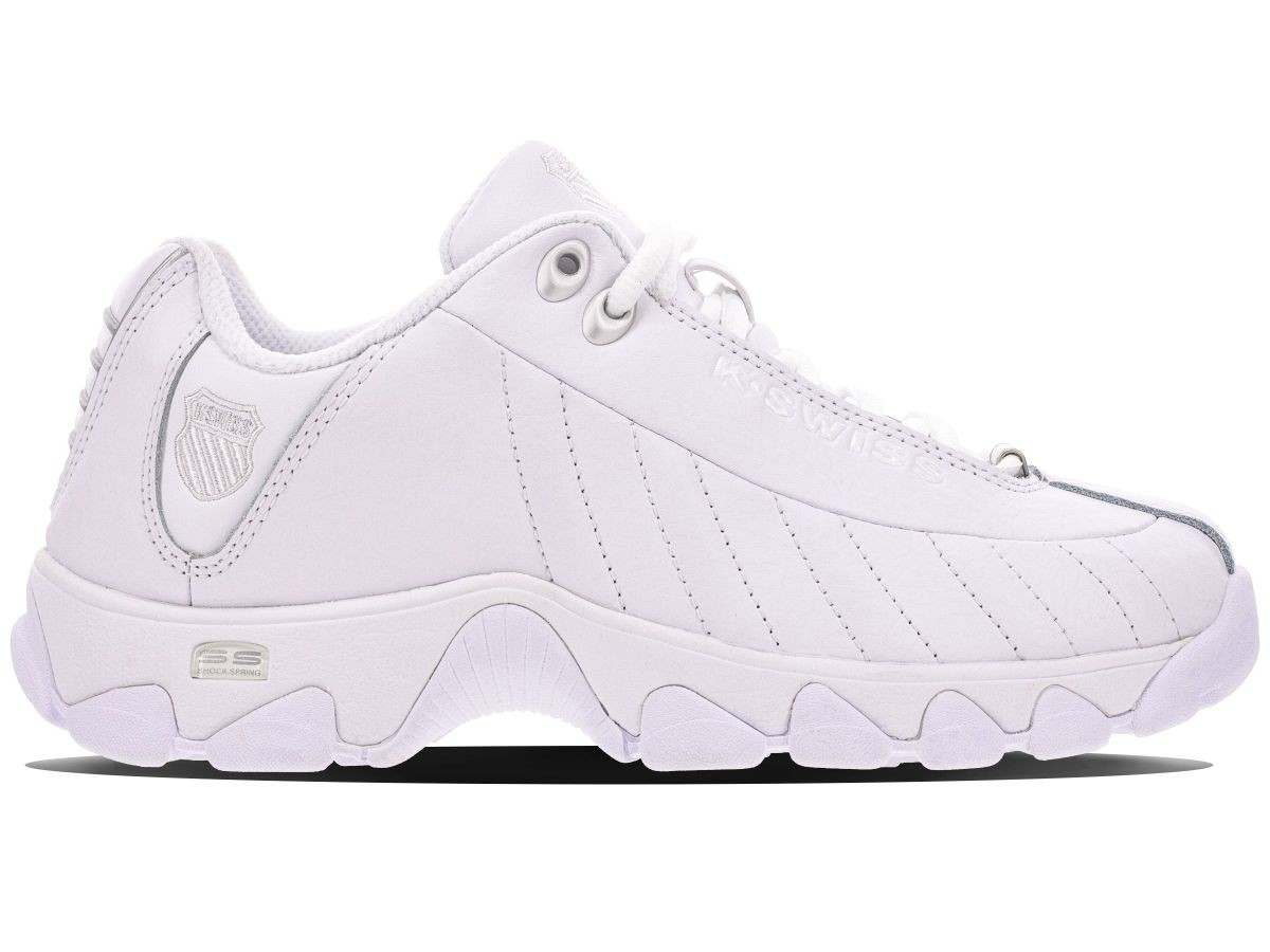K-Swiss Women's ST329 CMF Sneaker White/Silver - 93426-155, White/Silver