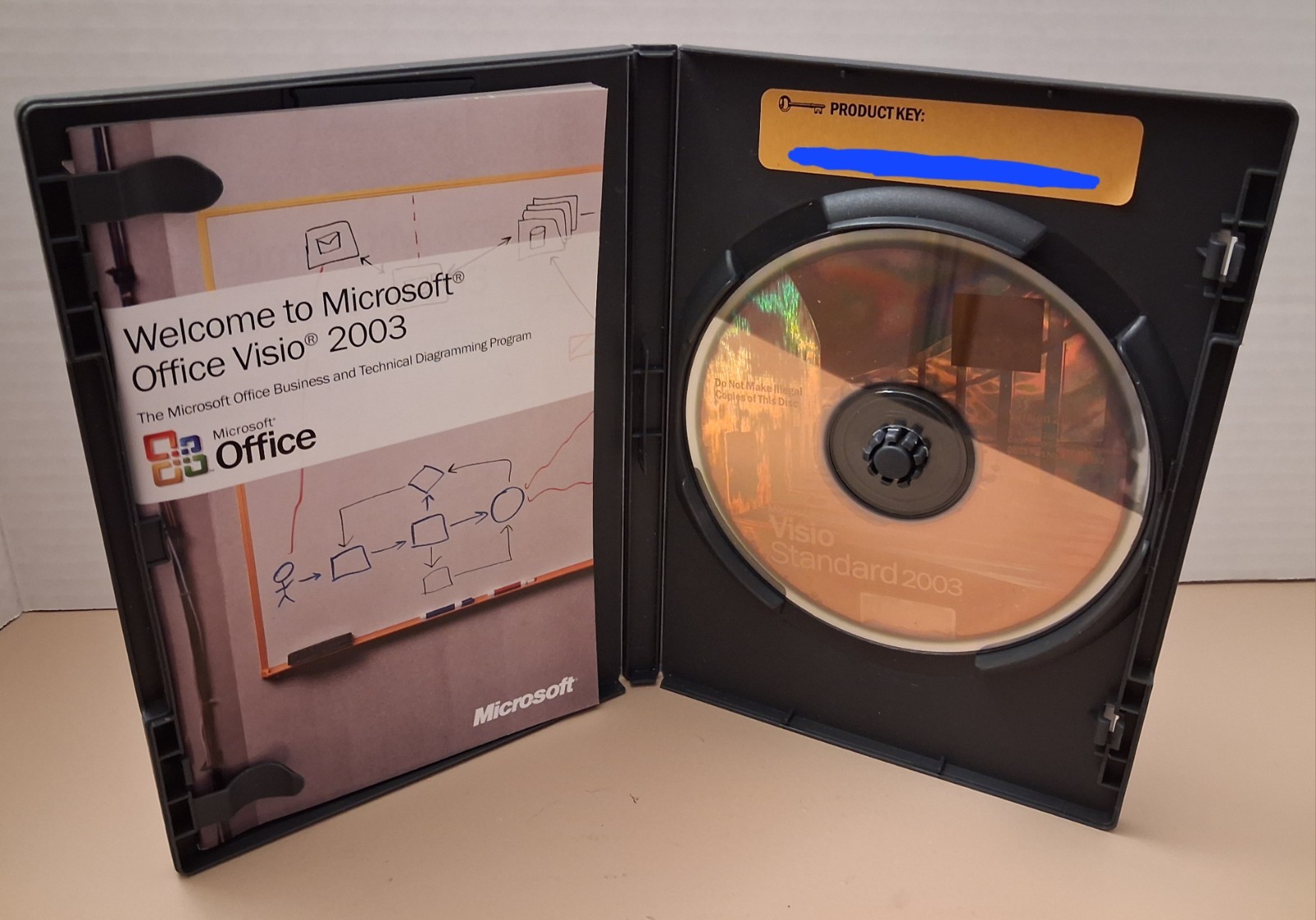 Microsoft Office Visio Standard 2003 w/ CD key & Booklet