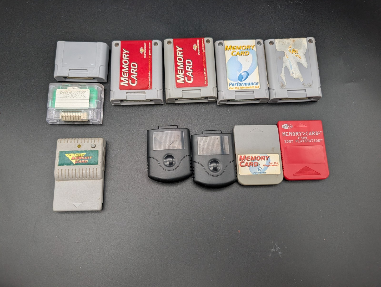 Video Game Console Memory Card Lot N64 PS1 XBOX Nintendo Playstation Original