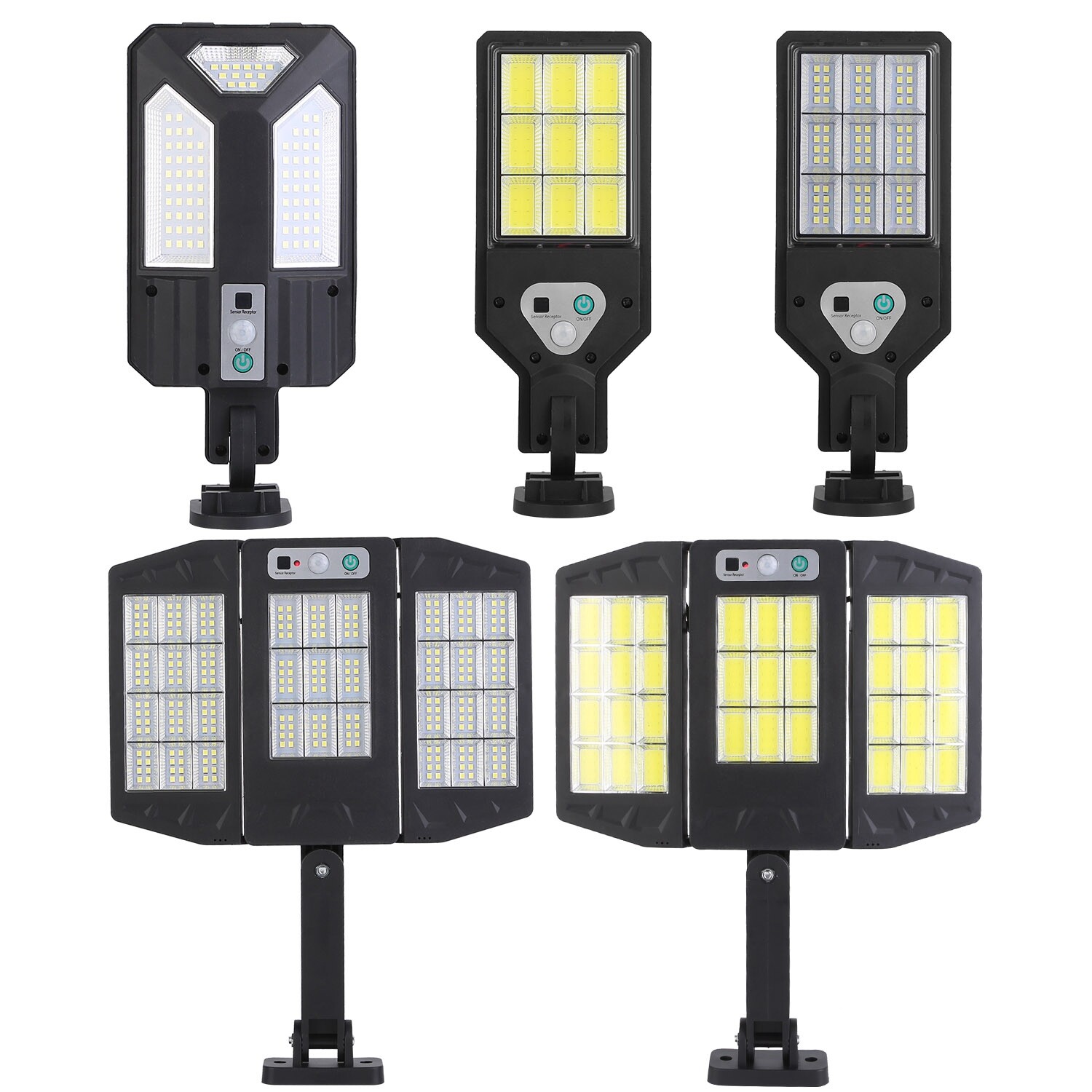 Wireless Solar Wall Light Outdoor Lamps PIR Motion Sensor Light W/Remote Control
