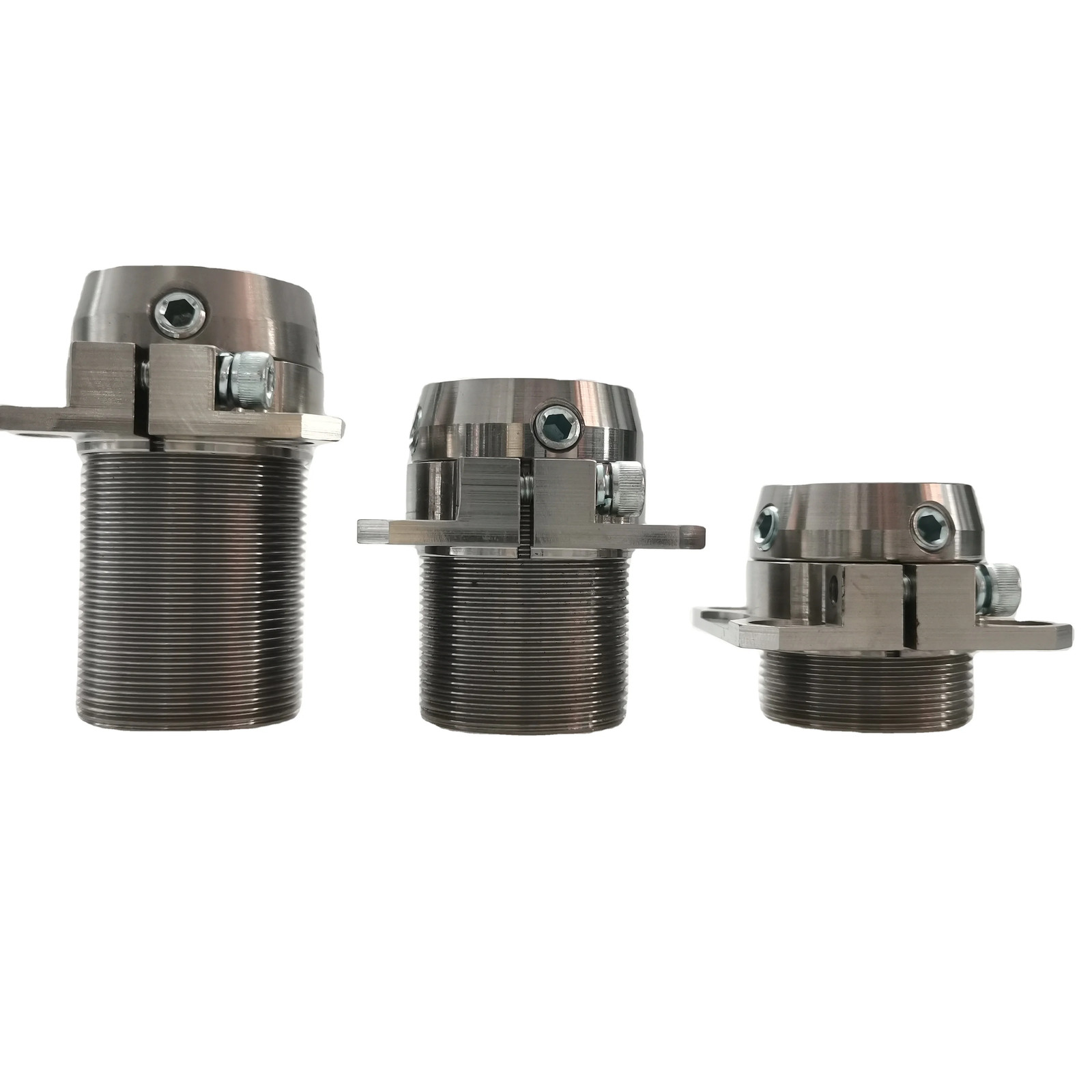 Elongated Rotatable Square Plate Prosthetic Adapter Component Stainless Steel