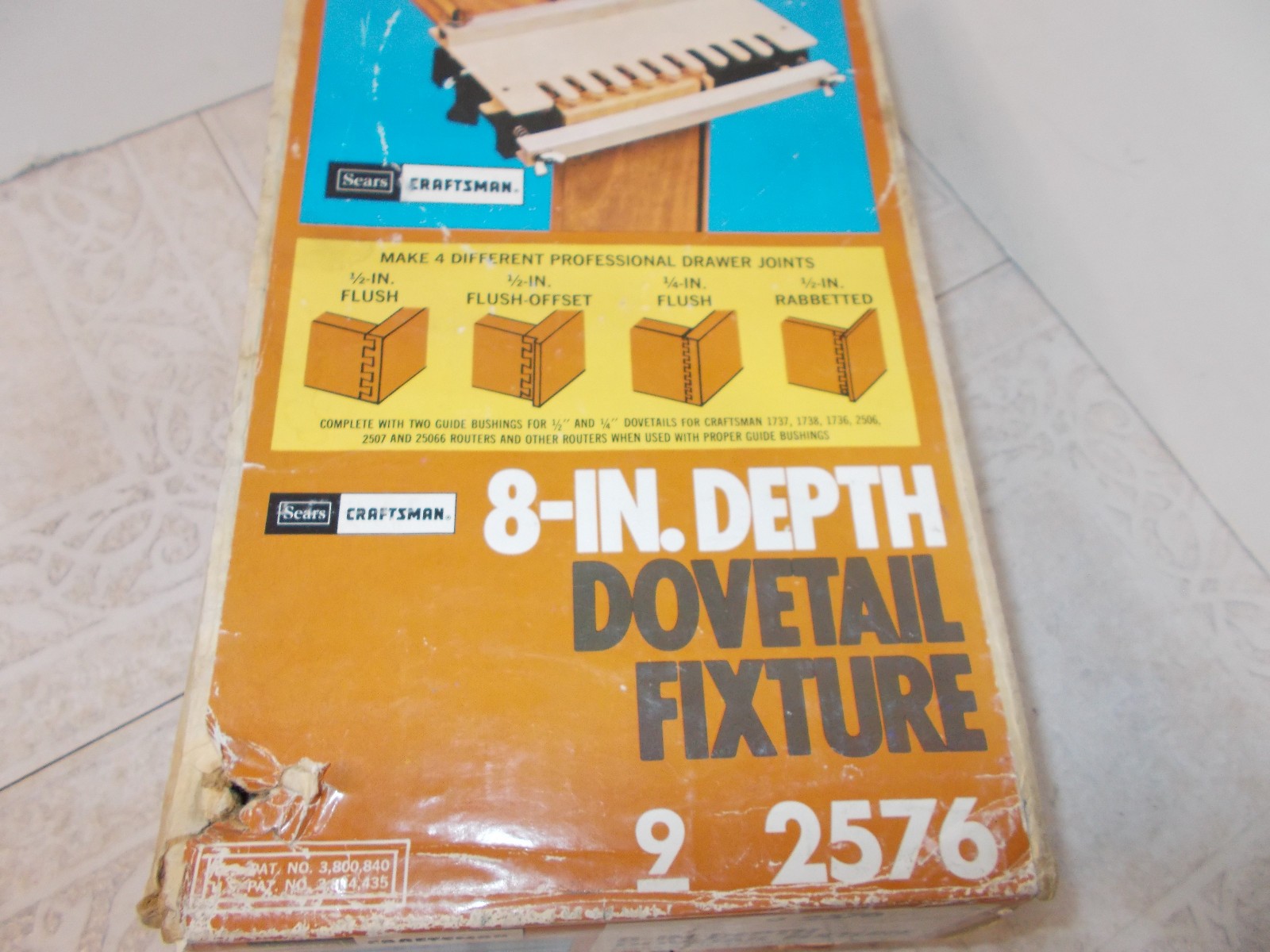Sears Craftsman 8in Depth Dovetail Fixture Vintage Woodworking Tool 92576