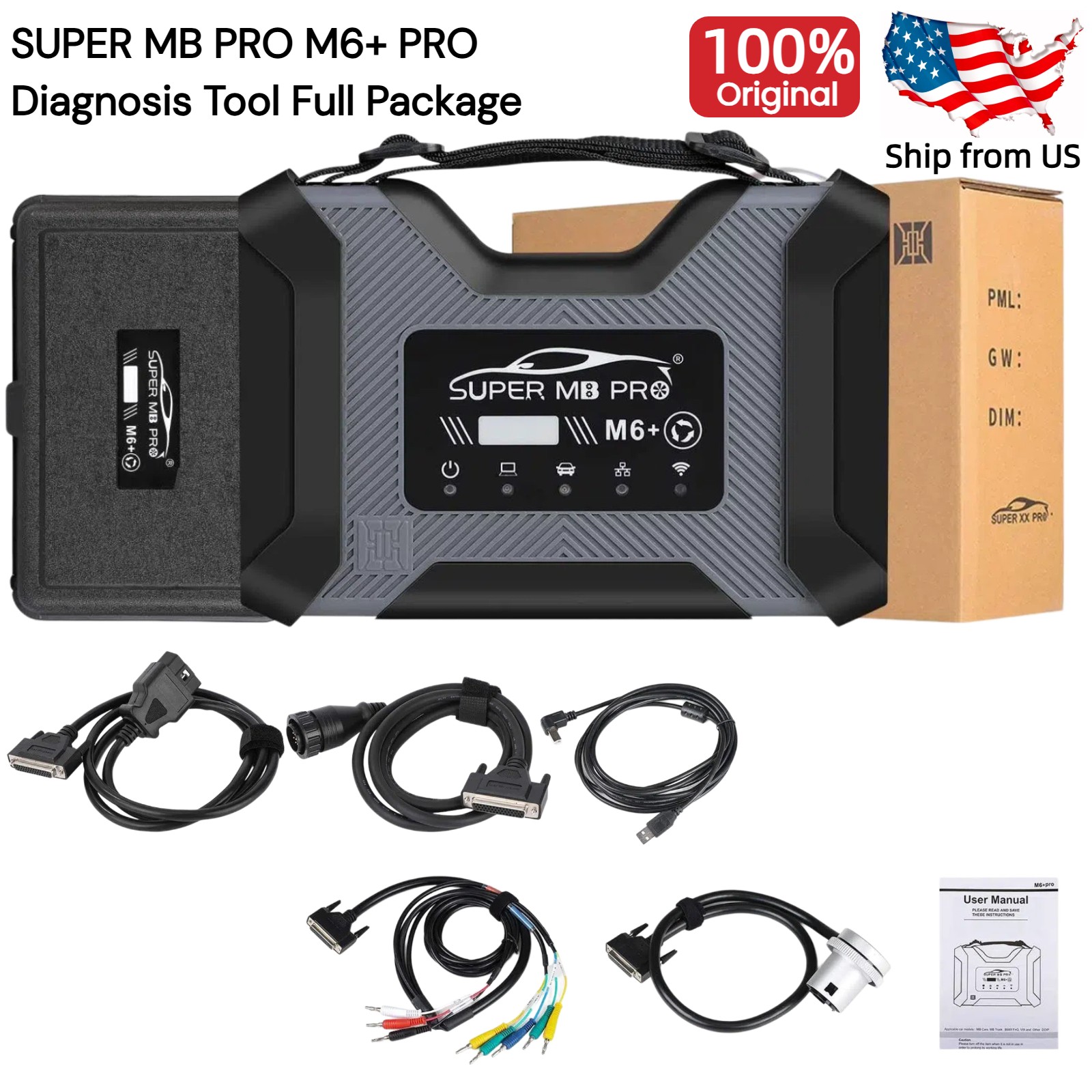 SUPER MB PRO M6+ PRO Diagnosis Tool Full Package for Benz BWM, for DOIP Protocol