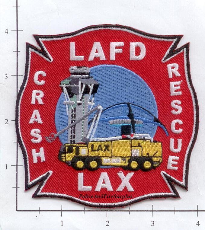 California - Los Angeles Airport ARFF CA Fire Dept Patch 2 Crash Fire Rescue LAX