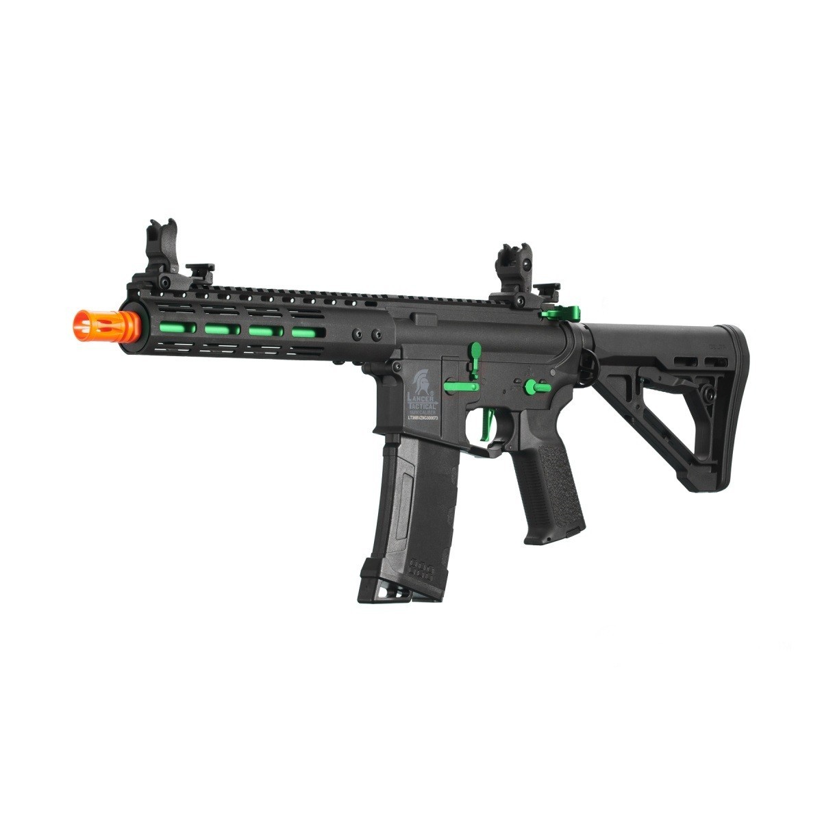 Lancer Tactical Gen 3 Archon 9" M-LOK Airsoft AEG Rifle with Delta Stock Green