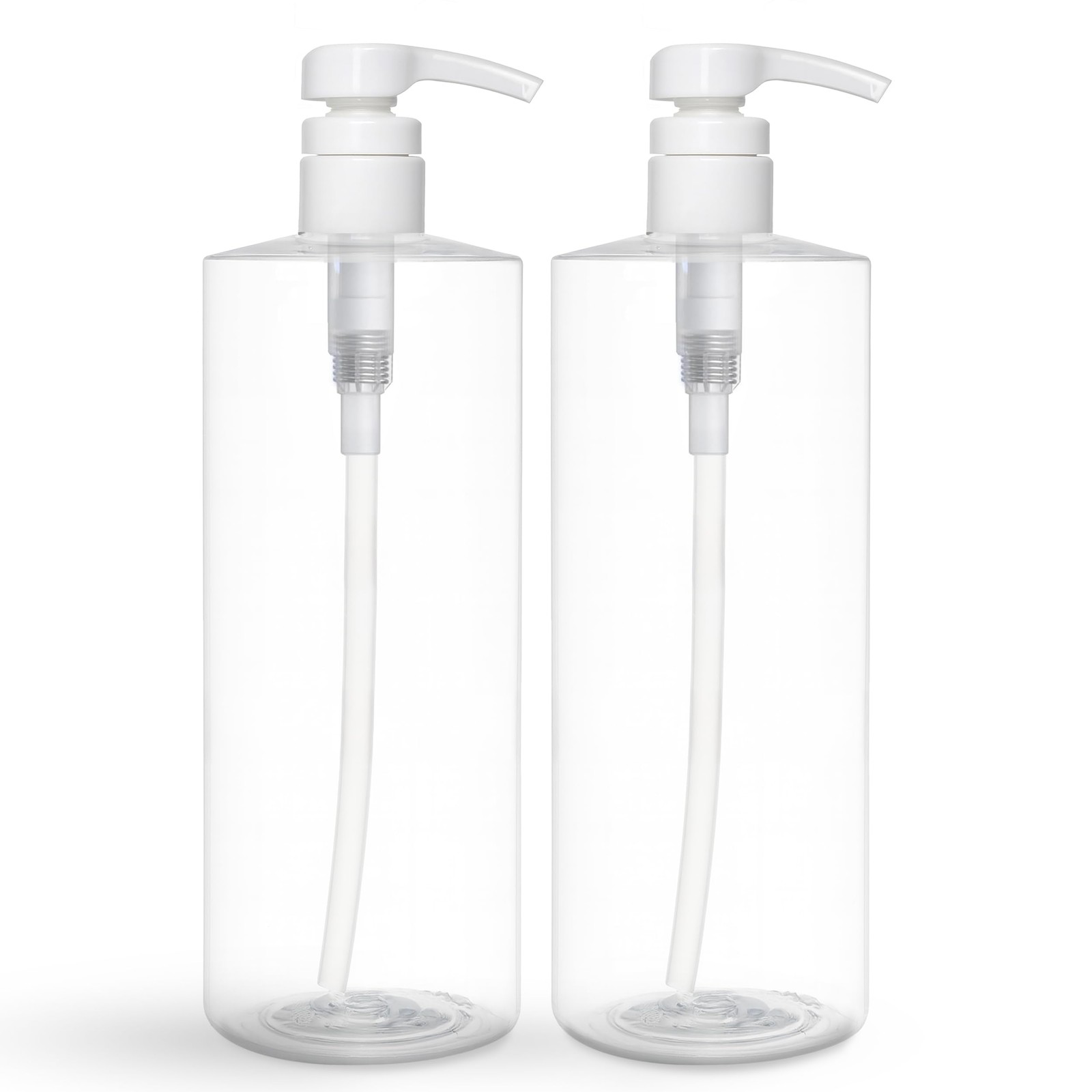 BRIGHTFROM Empty Shampoo Pump Bottles, 32 OZ / 1 Liter, BPA-Free Clear