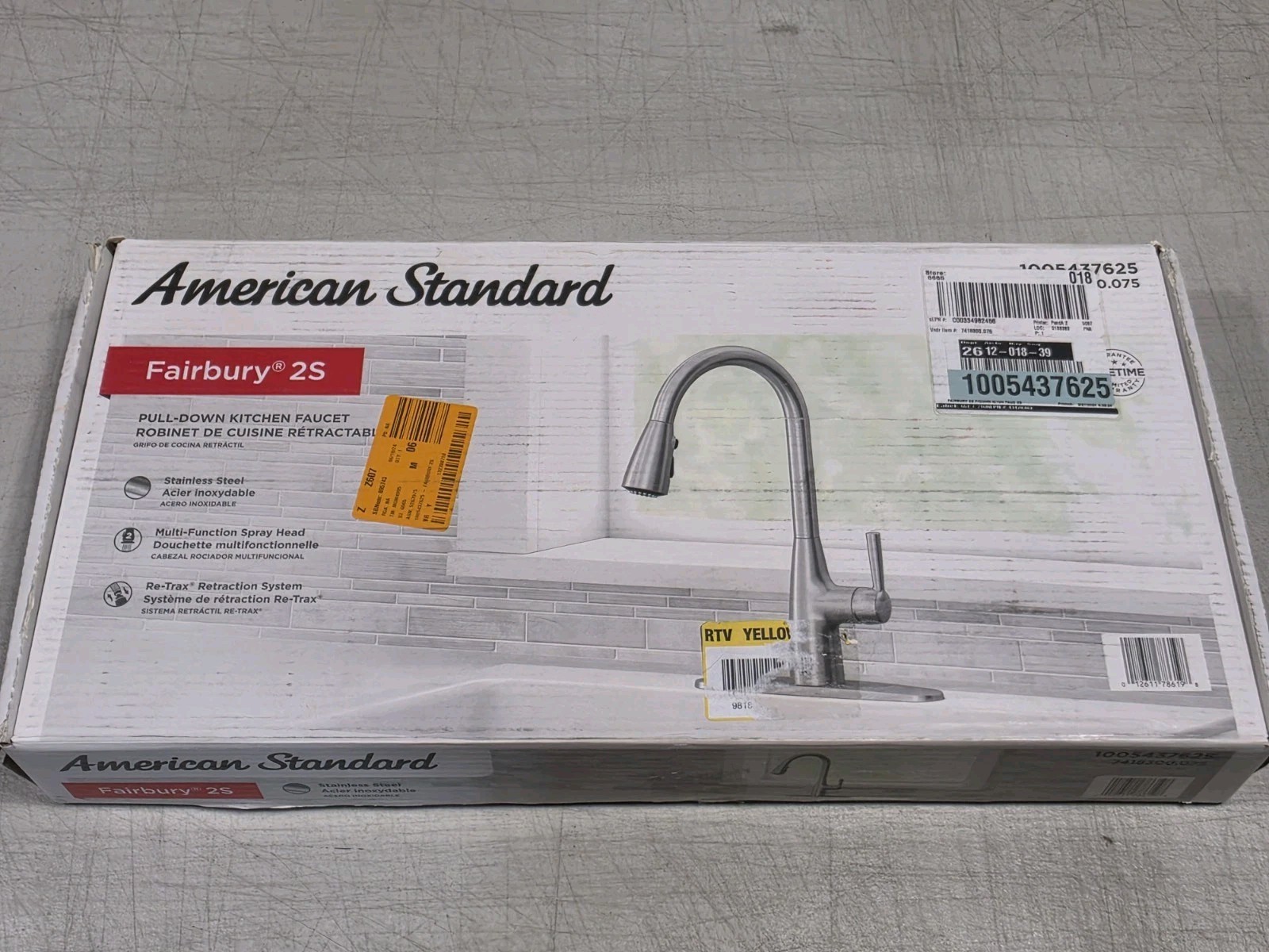 American Standard Fairbury Single-Handle Pull-Down Sprayer Kitchen Faucet -...