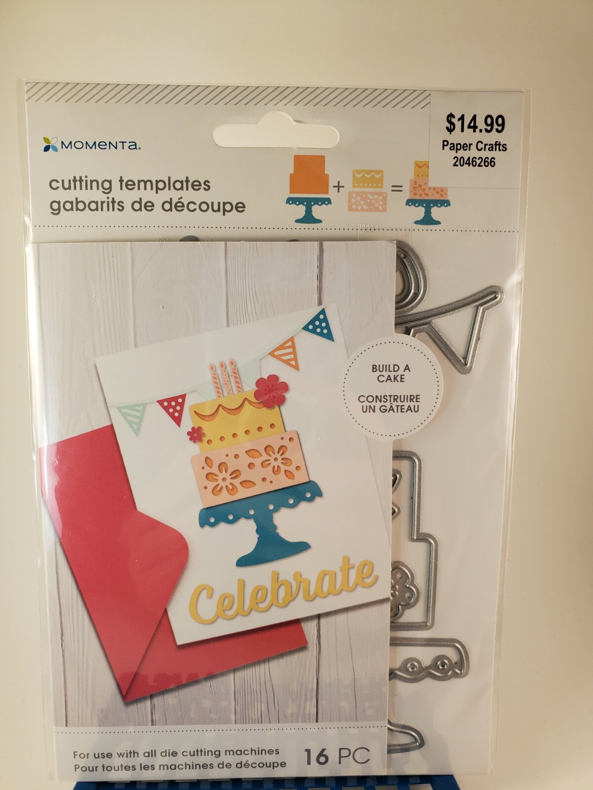 MO1 Momenta Cutting Dies Birthday Cake Party Celebrate 16pc Set New