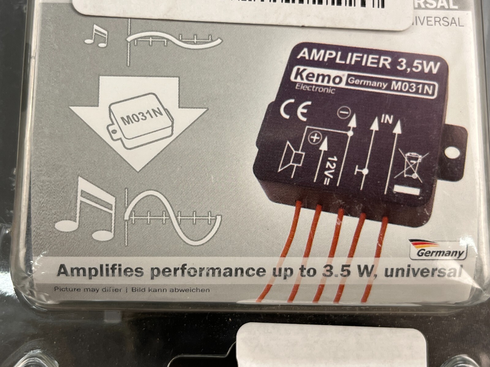 New Kemo Electronic M031N Amplifier 3.5W Universal + Manual (4E)