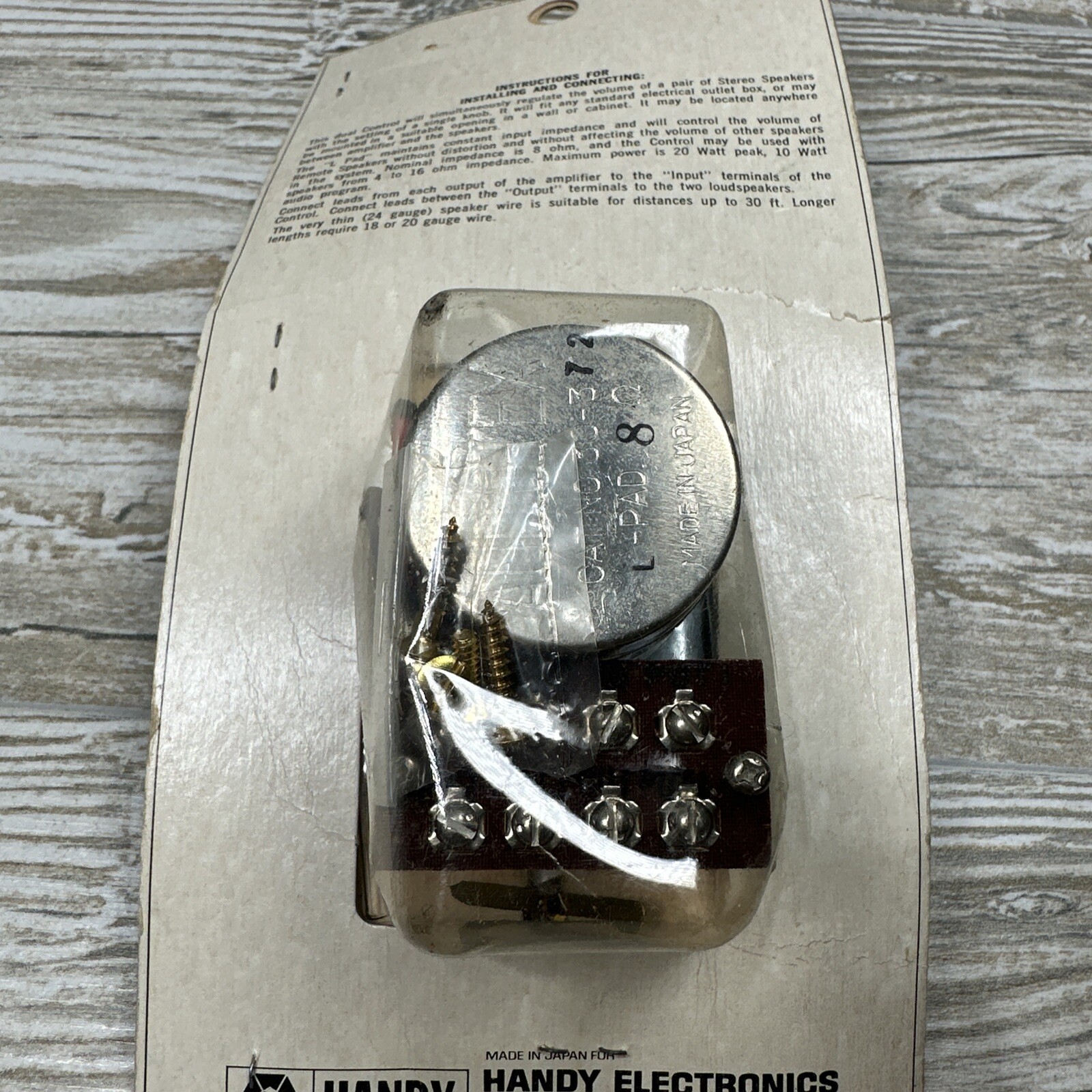 Handy Electronics Vintage Remote Speaker Control NOS Sealed Duel Speaker Control