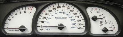 Lockwood Vauxhall Vectra (B) 1995-1999 140MPH RED (ST) Dial Kit 40CCC