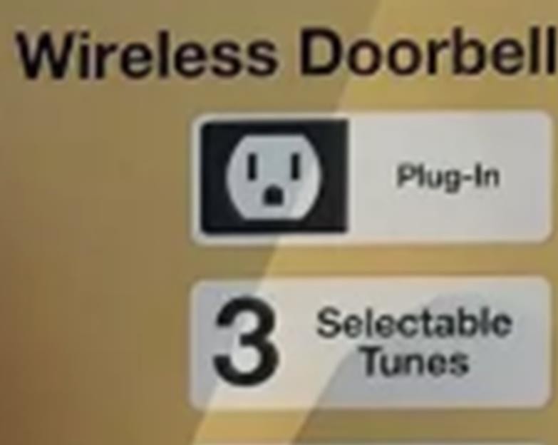 Hampton Bay Wireless Plug-In Doorbell Kit with Wireless Push Button White