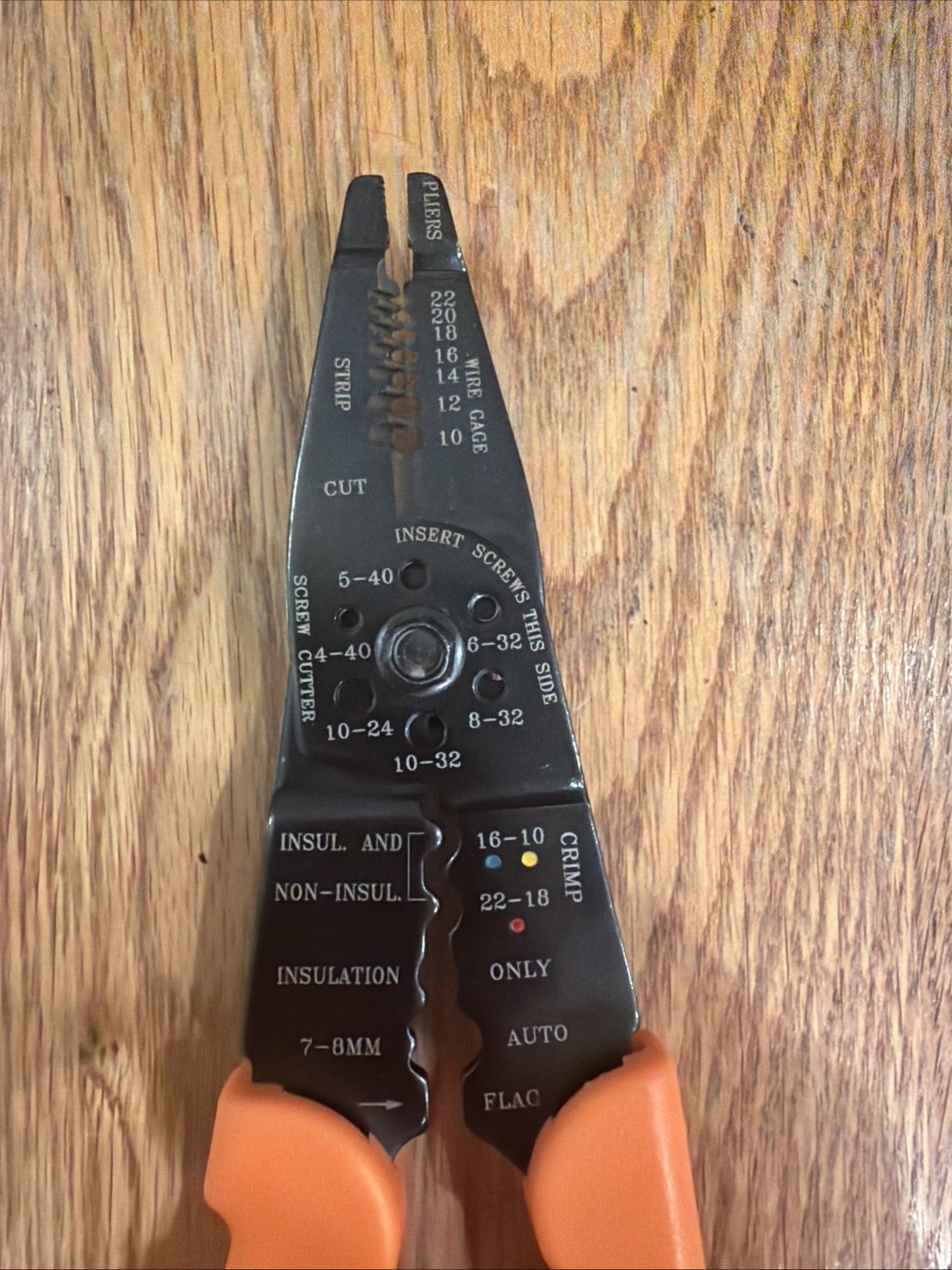 ATF Multi-Function Crimping Tool 8-5/8" - Cuts/Strips/Crimps - 22-10 GA