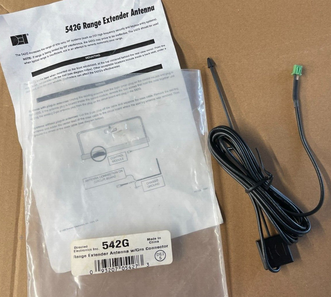 NEW Directed DEI 542G Alarm / Remote Start Range Extending Antenna