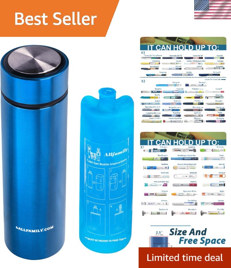 Reliable Insulin Cooler Case - 48H Temperature Control, Lightweight & Portable