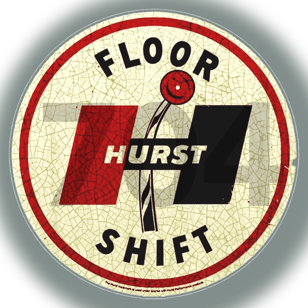 vINTAGE Hurst Shifter Racing Decals Stickers NHRA Hot Rod Gasser Retro RatRod 4"