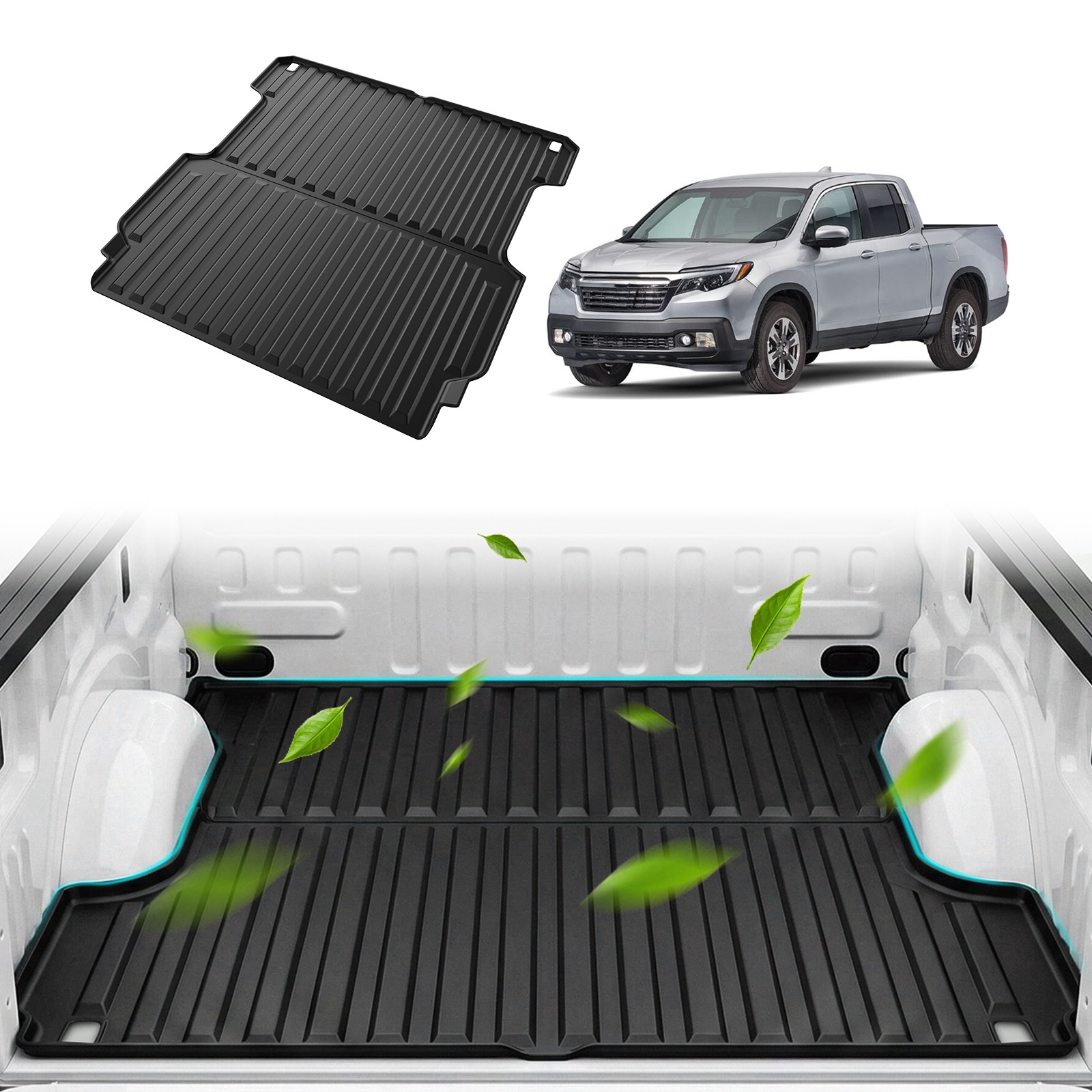 5.3FT Truck Bed Mat for 2017-2026 Honda Ridgeline Custom Fit Easy Installation