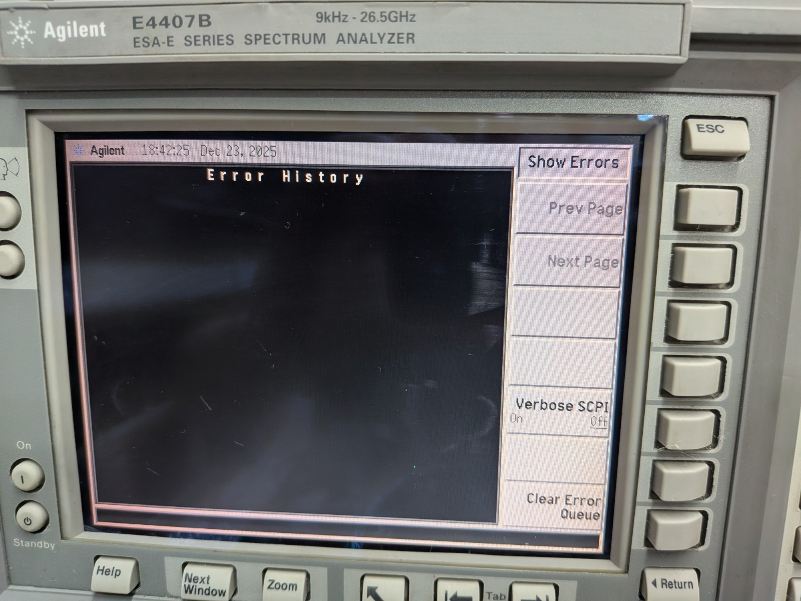 👍Agilent HP Keysight E4407B Spectrum Analyzer 26.9 GHz Loaded Opts! Cal+DATA👍