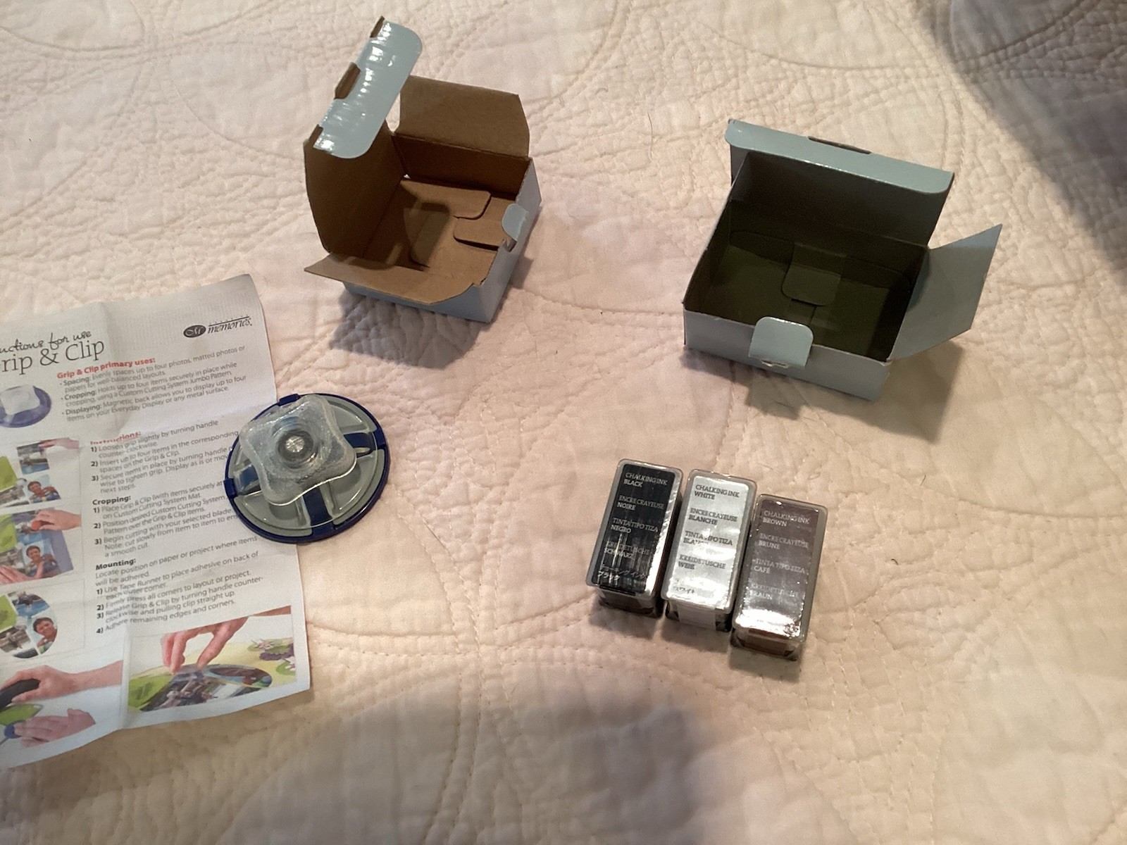 Creative Memories Grip And Clip/Chalking Ink Set