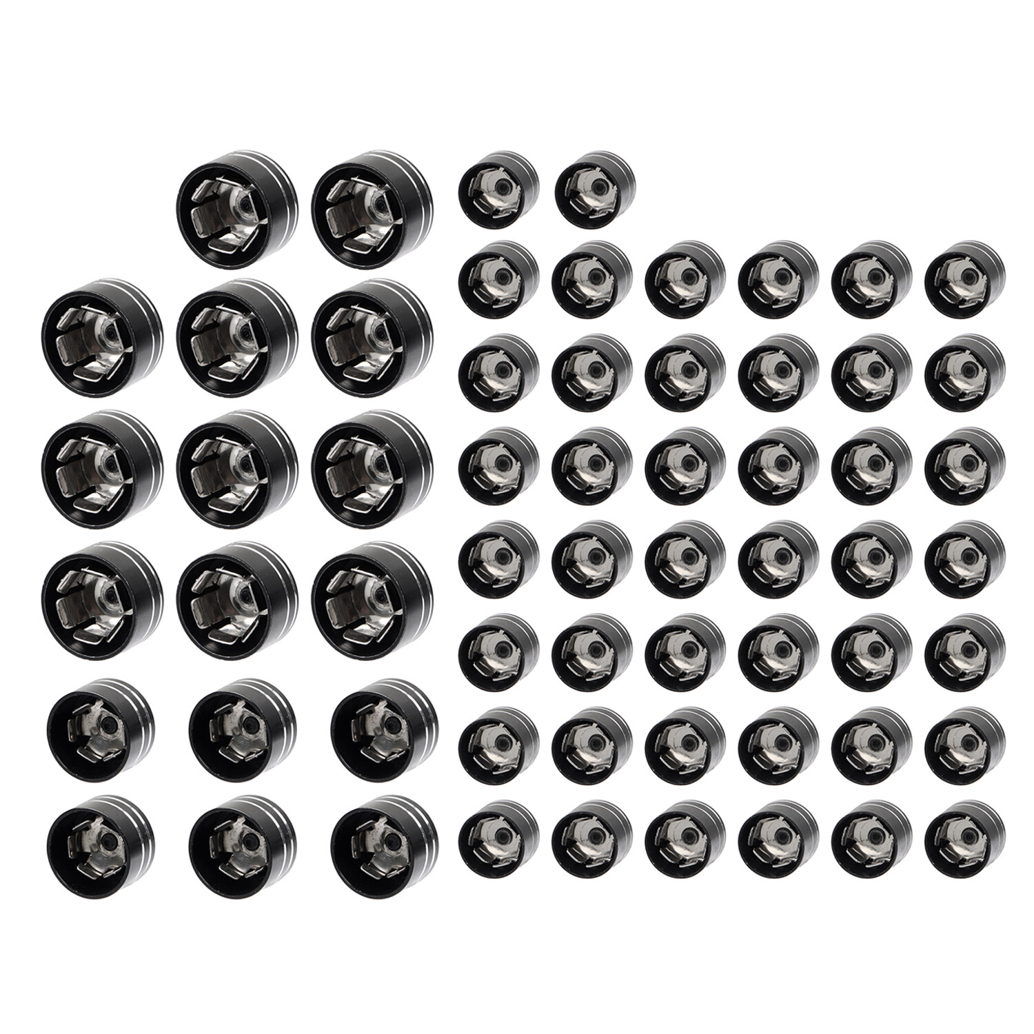 Black Cut Engine Bolt Toppers Caps Cover Fit For Harley Road King Electra Glide