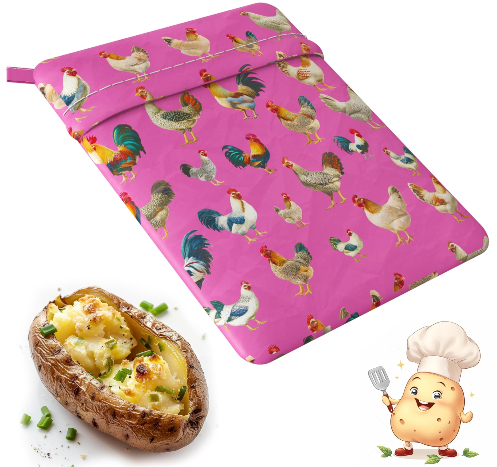 Baked Potatoes Bag for Microwave - Quick-Cook Baked Potato Express Microwave ...