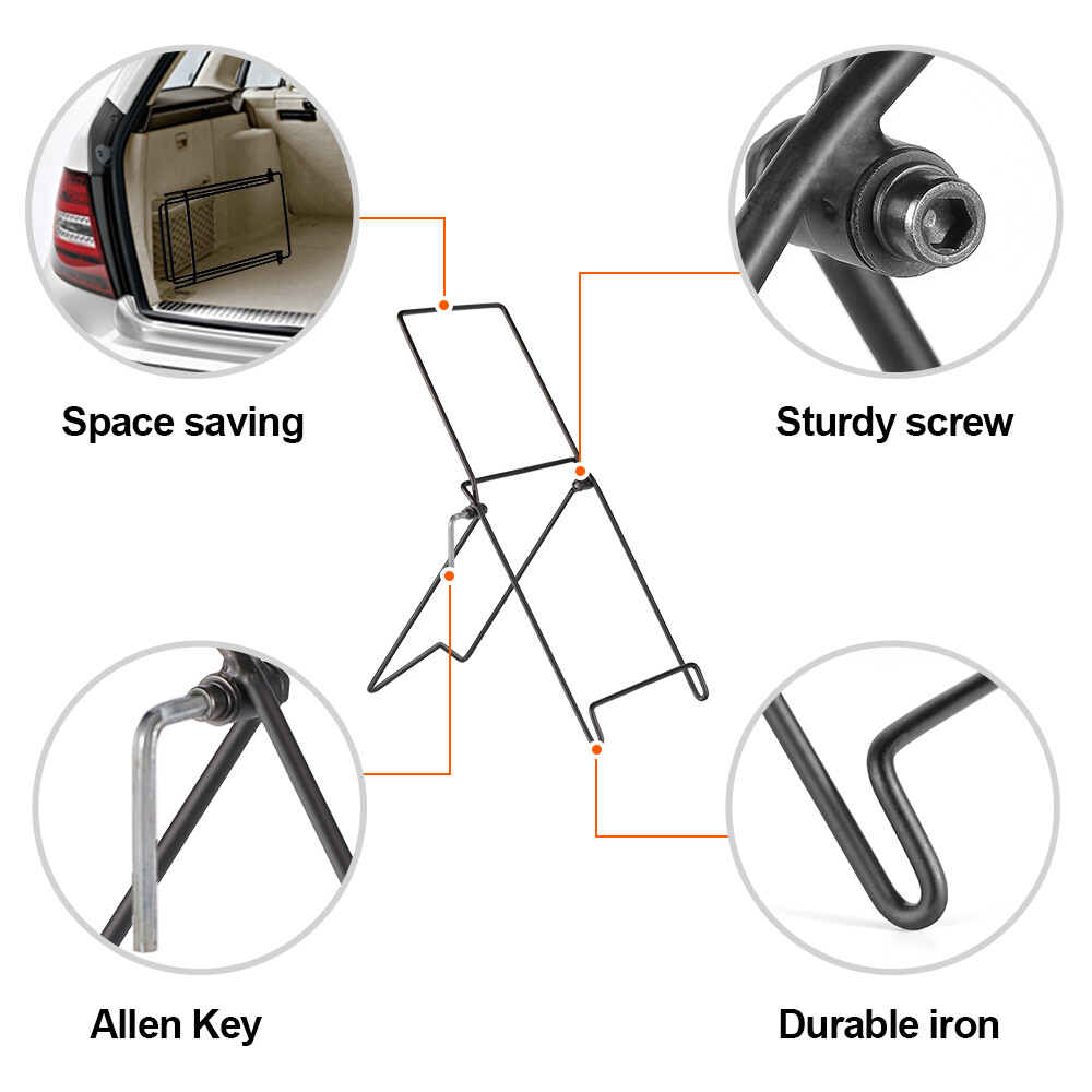 Pair Solar Panel Fixed Bracket Mount Portable Foldable Carbon Steel Bracket