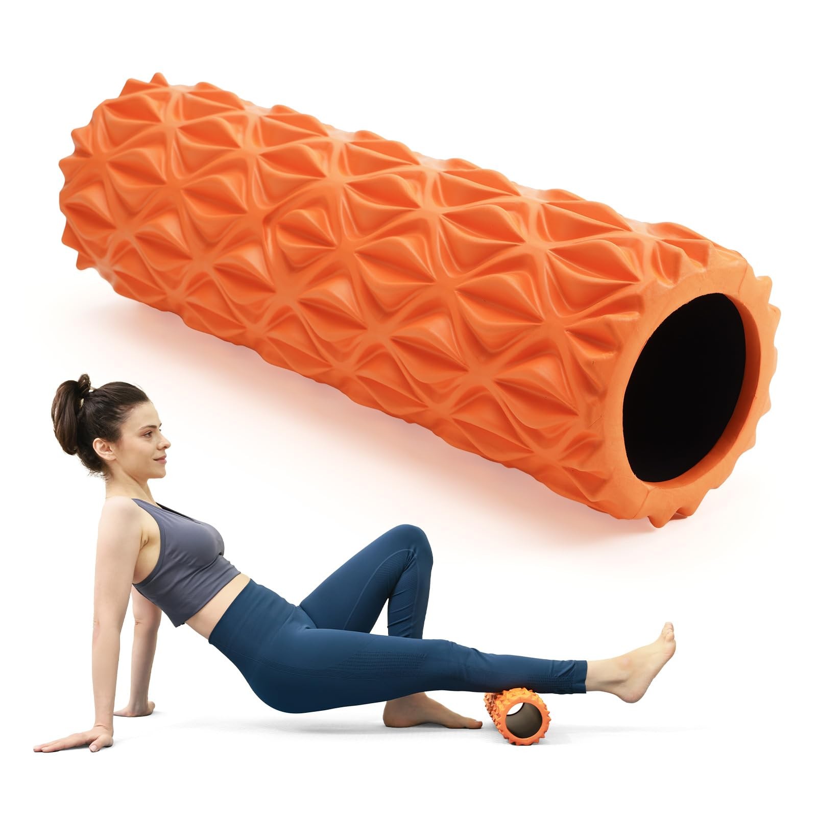 Foam Roller, 15 inch High Density Massage Roller for Exercise