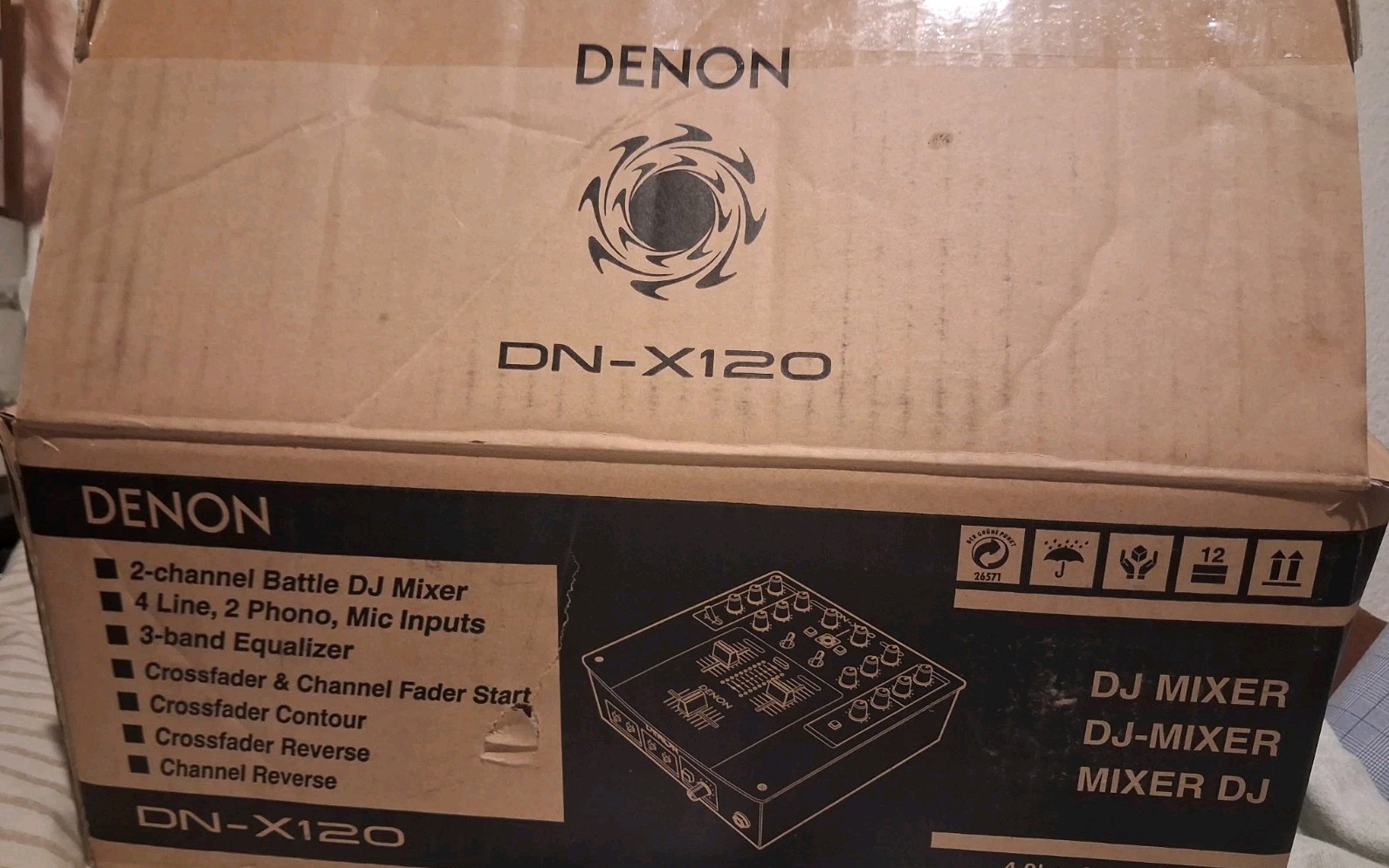Denon DN-X120 2 Channel Professional Compact DJ Mixer