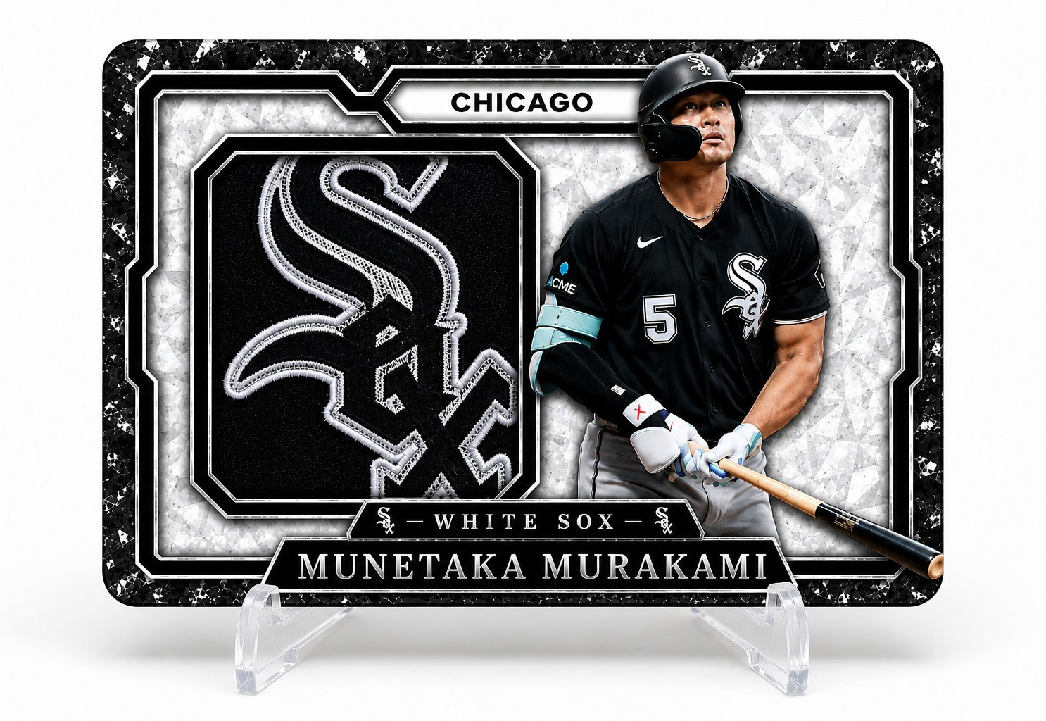 Munetaka Murakami Chicago White Sox Custom Patch Style Art Card CTSZZ Customs