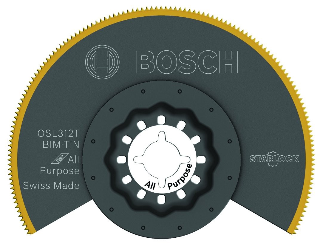 Bosch OSL312T Starlock Multi Tool Bi-Metal Segmented Saw Blade, 3-1/2" , Black