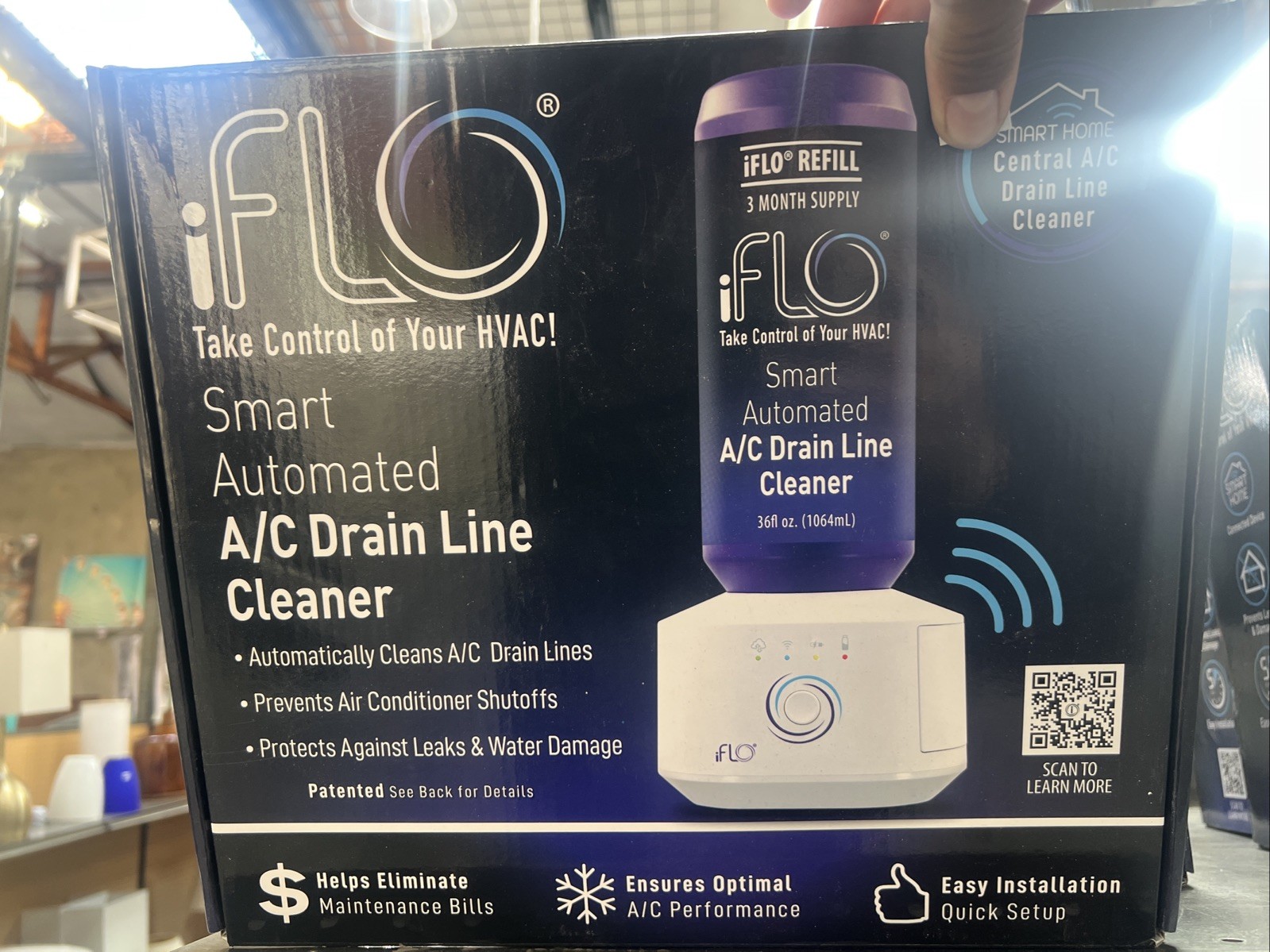 iFLO Smart Automated A/C Drain Line Cleaner IFLOKIT01 UPC 180104001018 NEW