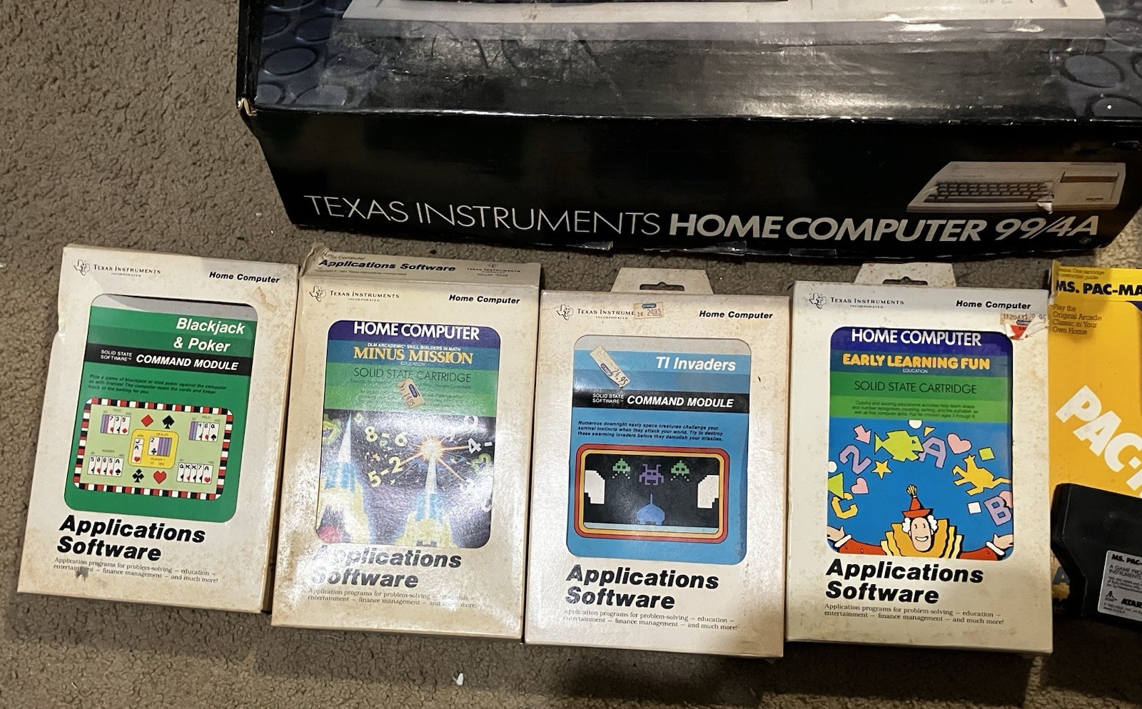 Texas Instruments TI-99/4A Home Computer Lot w/ Expansion System & Software