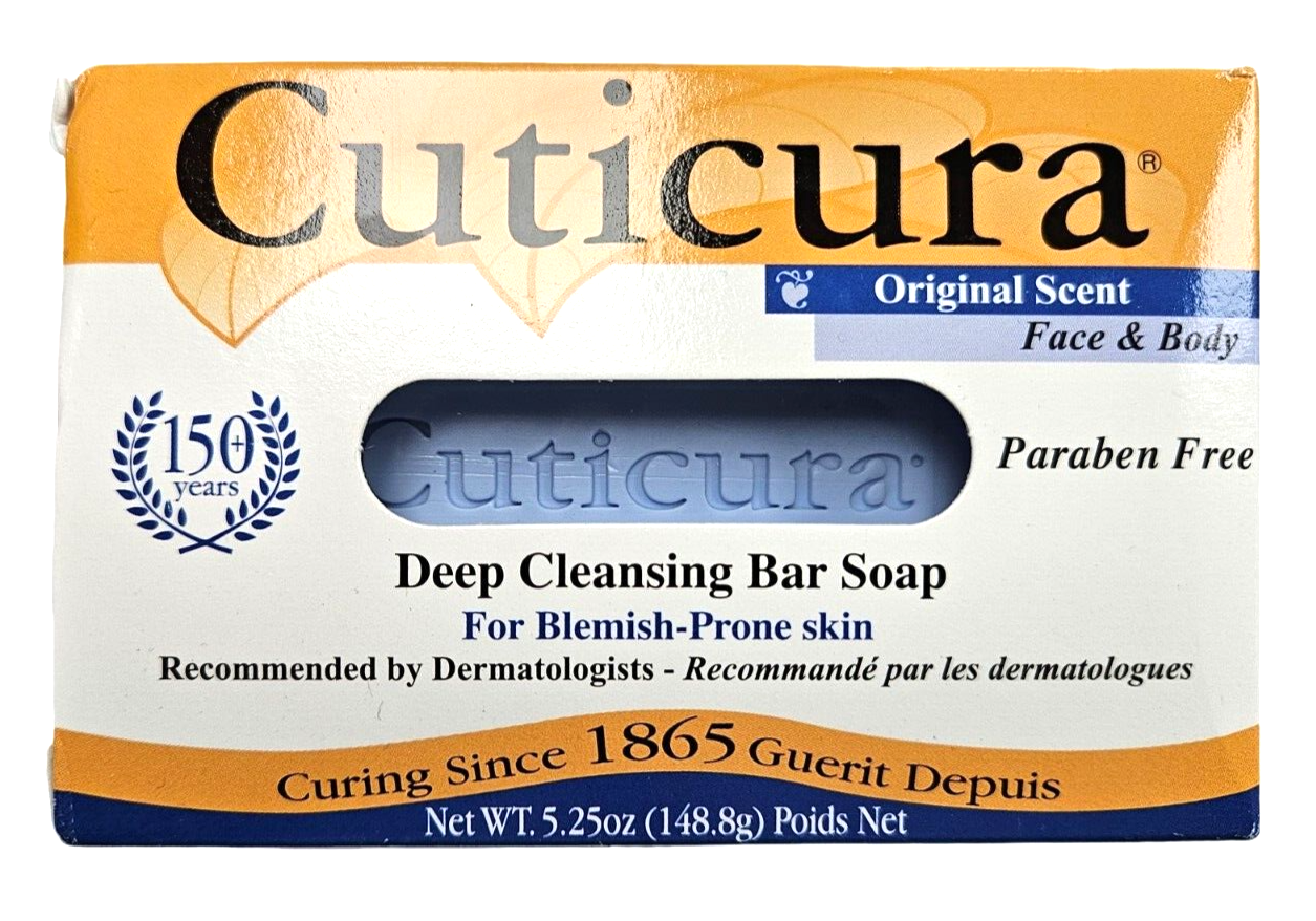 Cuticura Soap LARGE 5.25oz Bar ( 6 pack ) / NEW LOOK! SEE IMAGES 2 & 3