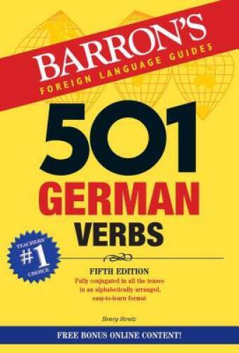 501 German Verbs (Barron's Foreign Language Guides) - Paperback - VERY GOOD