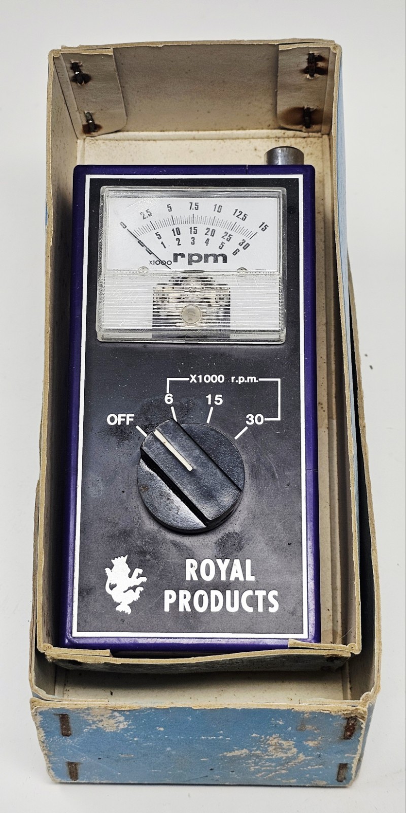Vintage Royal Products Engine Tachometer RPM Meter RC Model Airplane Pre-owned