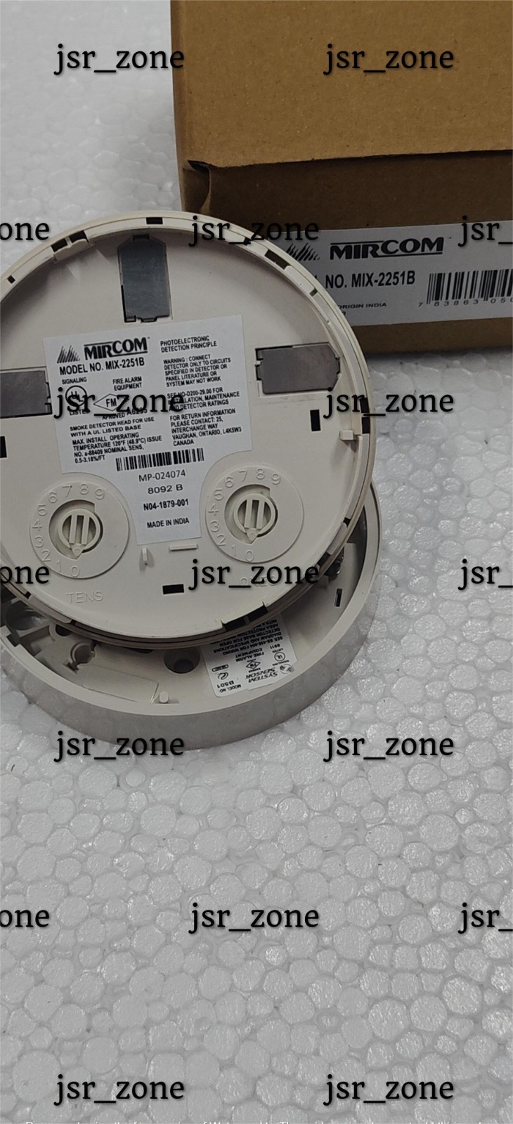 Mircom Fire Alarm Intelligent Smoke Detector Head  MIX 2251B