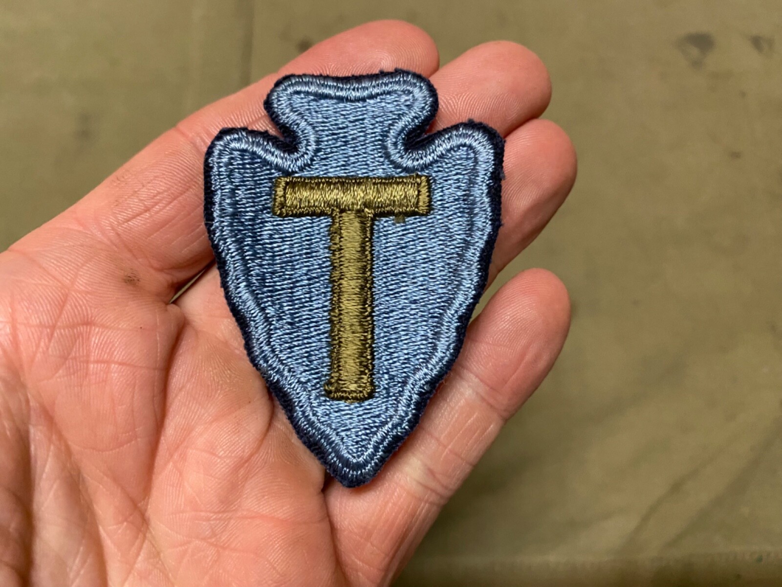 ORIGINAL WWII US ARMY 36TH INFANTRY DIVISION JACKET SLEEVE INSIGNIA PATCH