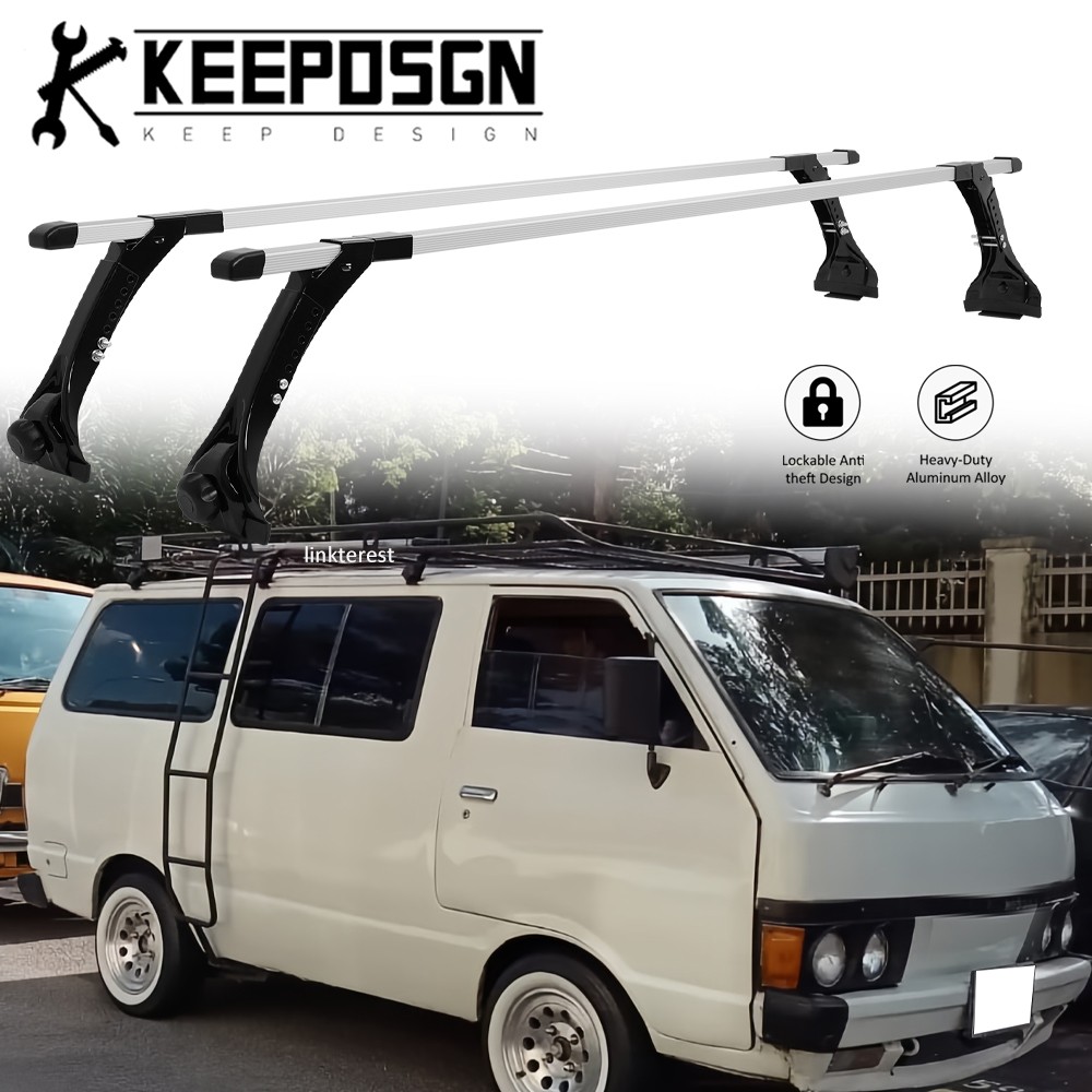 For Nissan Vanette C20 C22 Van Roof Rack Cross Bar Adjust Cargo Carriers Luggage